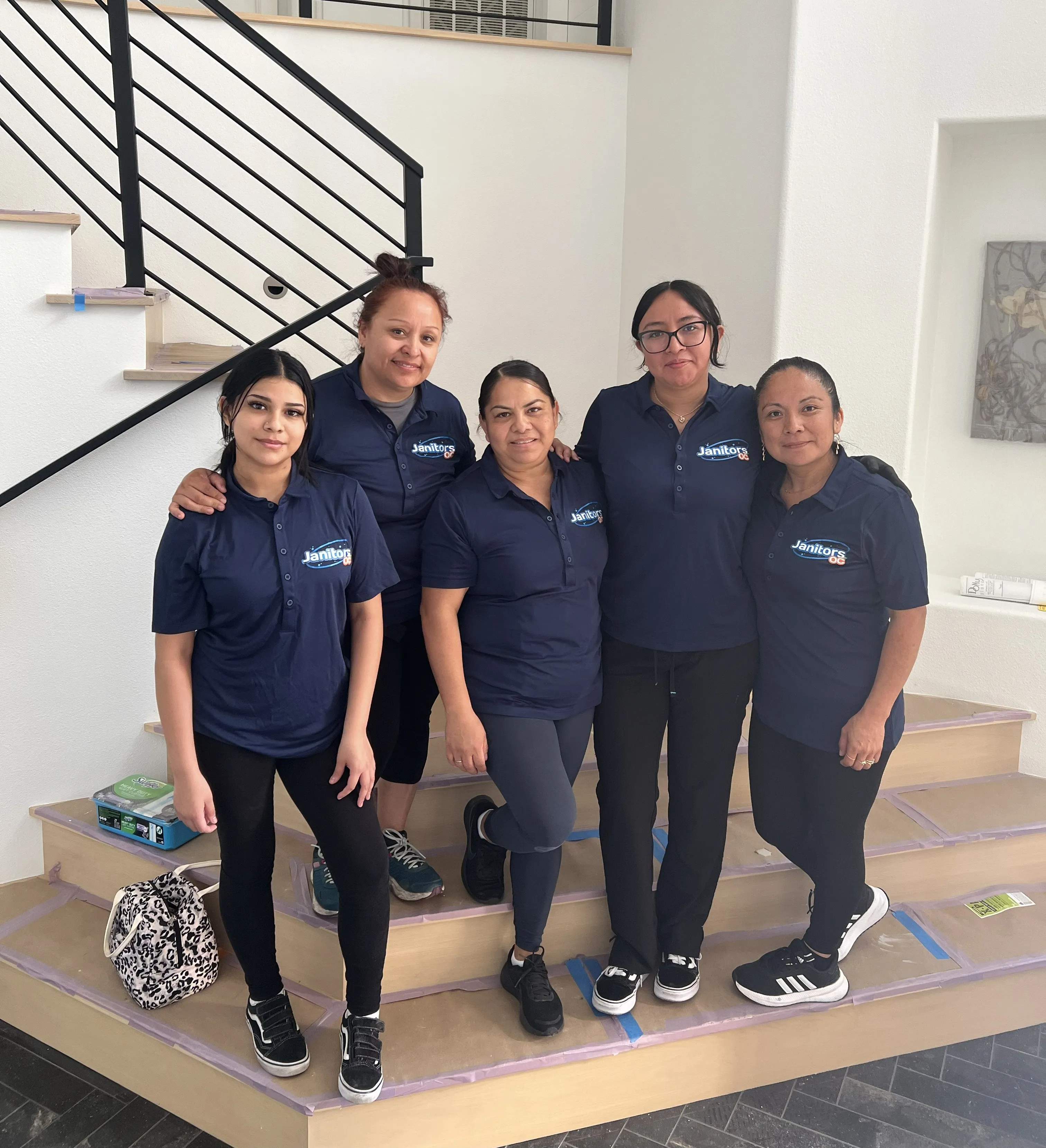 The Janitors OC team ready for work